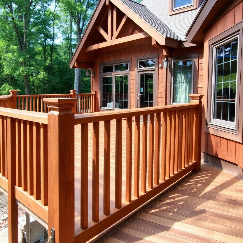 Cedar deck refinishing